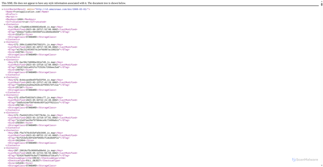 Security scan screenshot of https://frontapplication.com