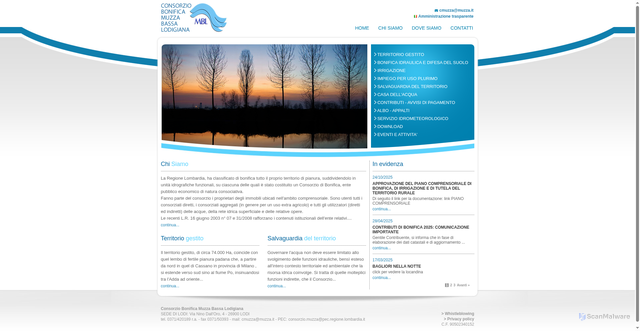 Security scan screenshot of https://www.muzza.it/