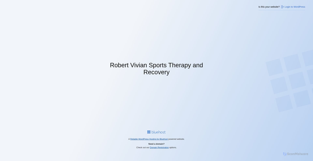 Security scan screenshot of https://rvsportstherapyrecovery.com/