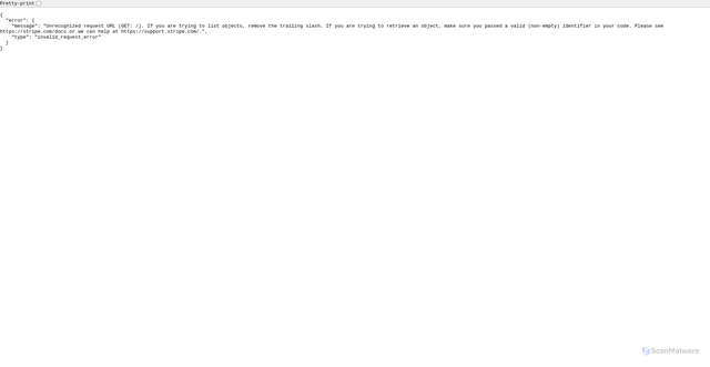 Security scan screenshot of https://errors.stripe.com