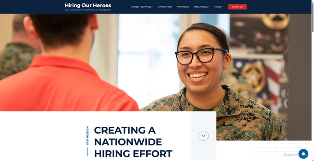 Security scan screenshot of https://hiringourheroes.org