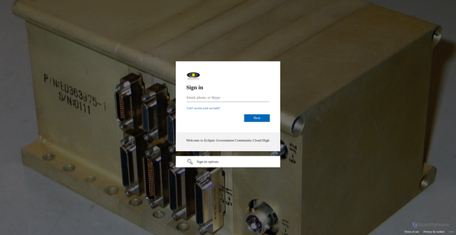 Security scan screenshot of https://eclipticenterprises-my.sharepoint.us