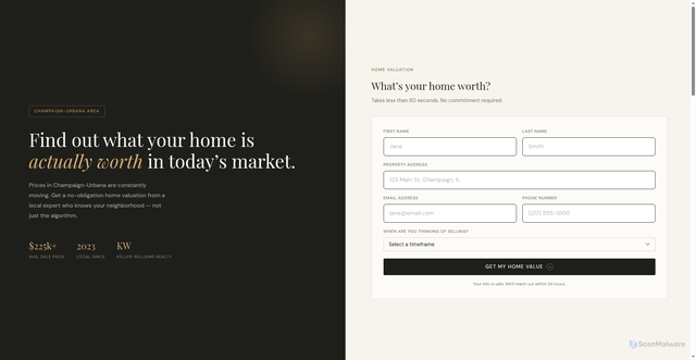 Security scan screenshot of https://sellinchampaign.com/