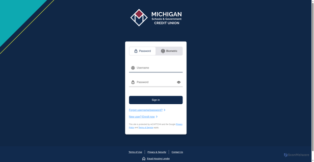 Security scan screenshot of https://msgcu.financialhost.org/