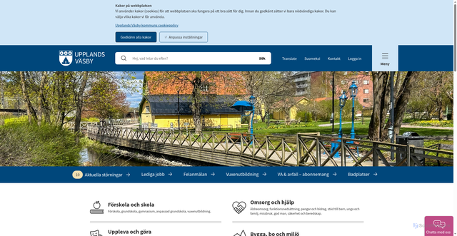 Security scan screenshot of http://www.upplandsvasby.se
