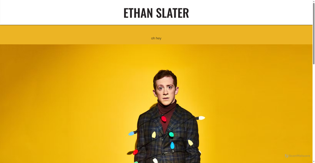 Security scan screenshot of https://www.ethanslater.com/