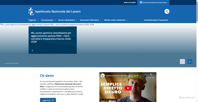 Security scan screenshot of https://www.ispettorato.gov.it/