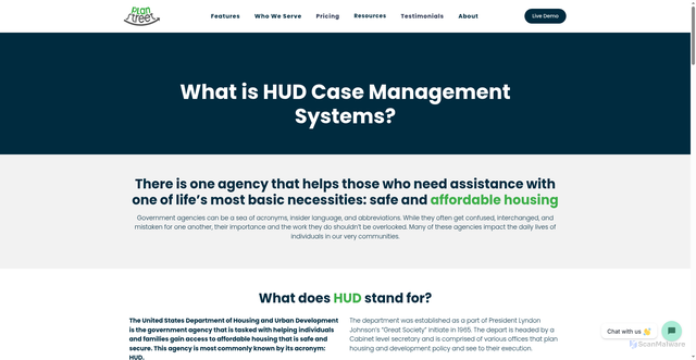Security scan screenshot of https://www.planstreet.com/what-is-hud