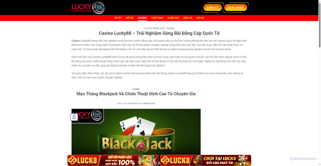 Security scan screenshot of https://welcometoserbia.travel/casino-lucky88/
