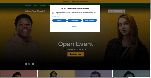 Security scan screenshot of https://www.waltham.ac.uk/