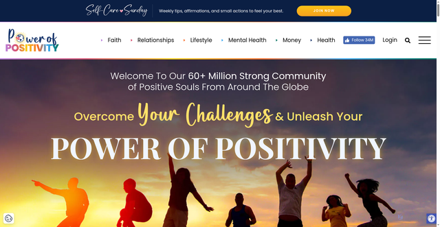 Security scan screenshot of https://powerofpositivity.com