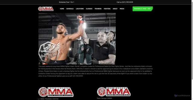 Security scan screenshot of https://limixedmartialarts.com/adam-livingston-wins-his-pro-debut/