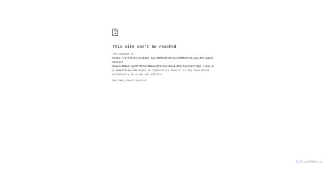 Security scan screenshot of https://key.my.salesforce.com