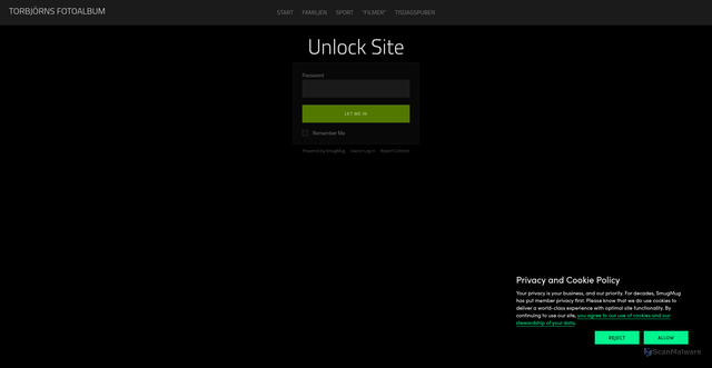 Security scan screenshot of https://torbjornvading.se