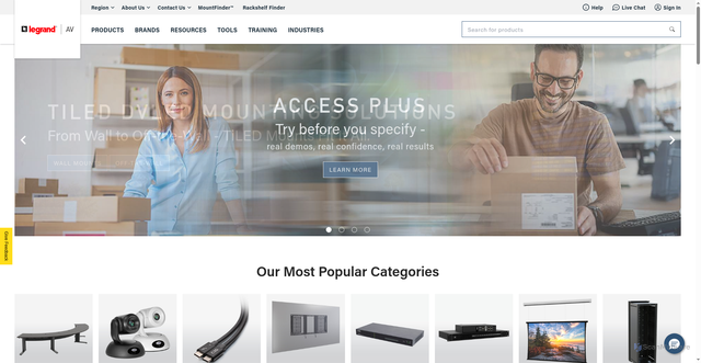 Security scan screenshot of https://legrandav.com