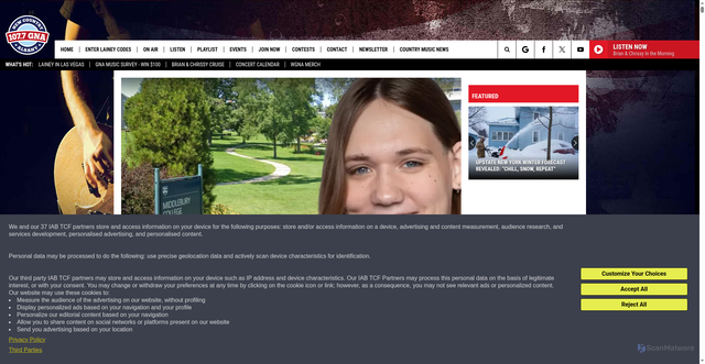 Security scan screenshot of https://wgna.com/nysp-join-search-for-missing-student/