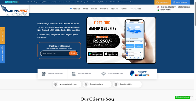Security scan screenshot of https://garudavega.com