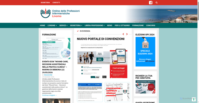 Security scan screenshot of https://www.opilivorno.it