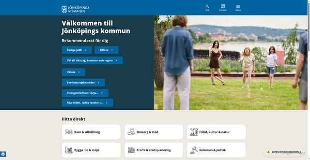 Security scan screenshot of http://www.jonkoping.se