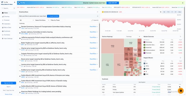 Security scan screenshot of https://thefly.com