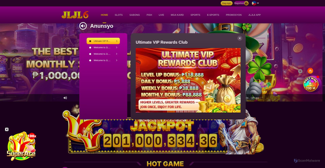 Security scan screenshot of https://www.jljl6tg.com