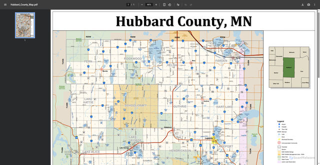 Security scan screenshot of https://www.co.hubbard.mn.us/vertical/Sites/%7B69951765-51AC-4263-9C6C-7BB940BBB3F9%7D/uploads/Hubbard_County_Map.pdf
