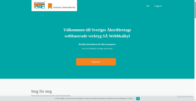 Security scan screenshot of https://webbkalkyl.se