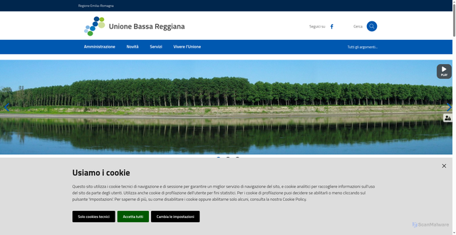 Security scan screenshot of https://www.bassareggiana.it