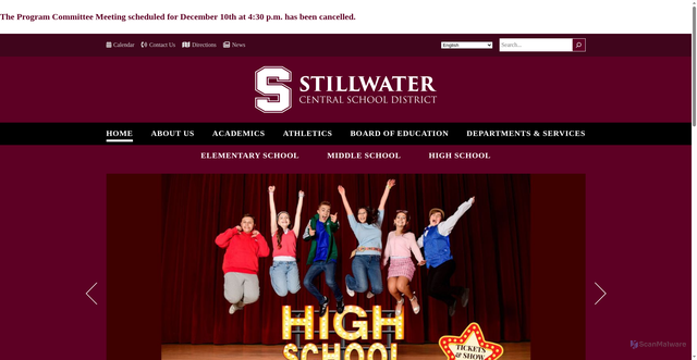 Security scan screenshot of https://www.scsd.org/