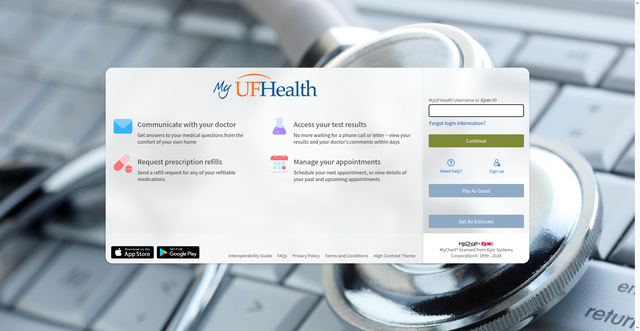 Security scan screenshot of https://mychart.shands.org