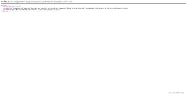 Security scan screenshot of https://fde-community-downloads-quest-com-guc2dzgthndygfbc.a02.azurefd.net