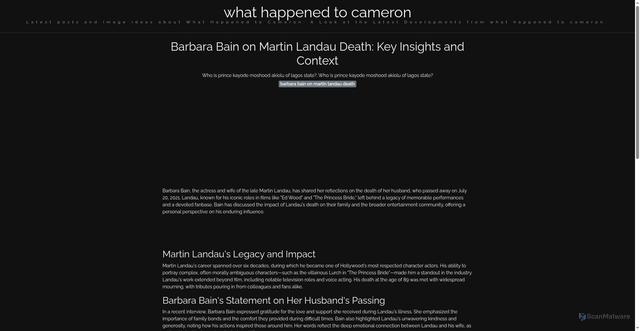 Security scan screenshot of https://lensacerdascorner-dpuv9krdmclz.edgeone.app/barbara-bain-on-martin-landau-death.html