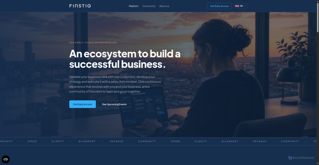 Security scan screenshot of https://finstig.se