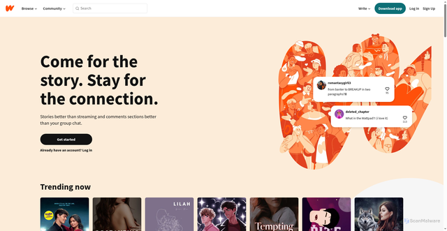 Security scan screenshot of https://embed.wattpad.com