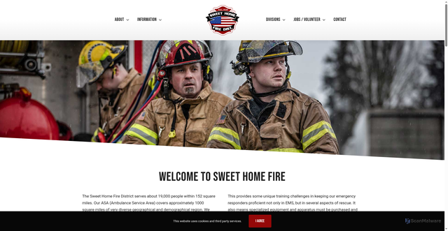 Security scan screenshot of https://sweethomefireor.gov/