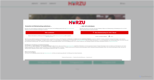 Security scan screenshot of https://hoerzu.de