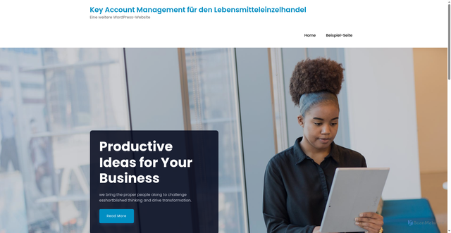Security scan screenshot of http://key-account-leh.de/
