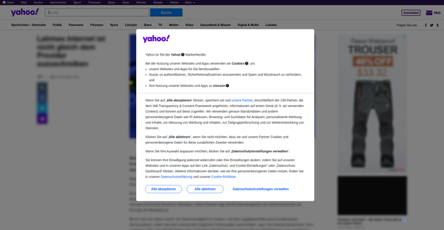 Security scan screenshot of https://finance.yahoo.com/quote/MSTR/