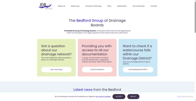Security scan screenshot of https://www.idbs.org.uk/