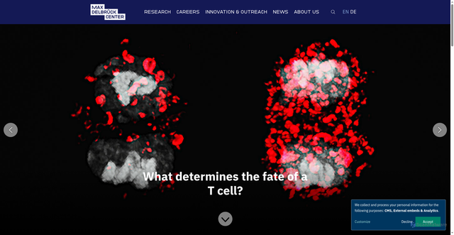 Security scan screenshot of https://www.mdc-berlin.de/