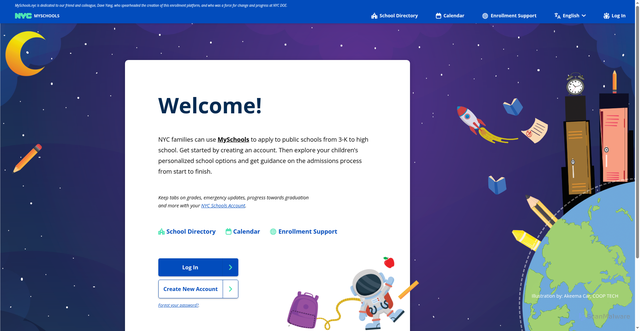 Security scan screenshot of https://myschools.nyc