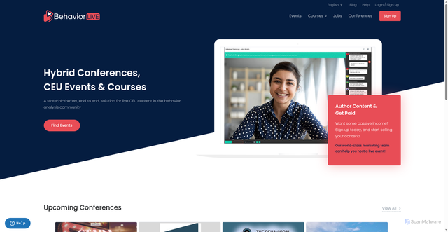 Security scan screenshot of https://behaviorlive.com