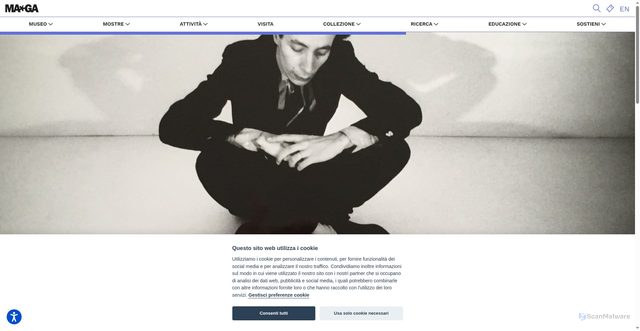 Security scan screenshot of https://www.museomaga.it