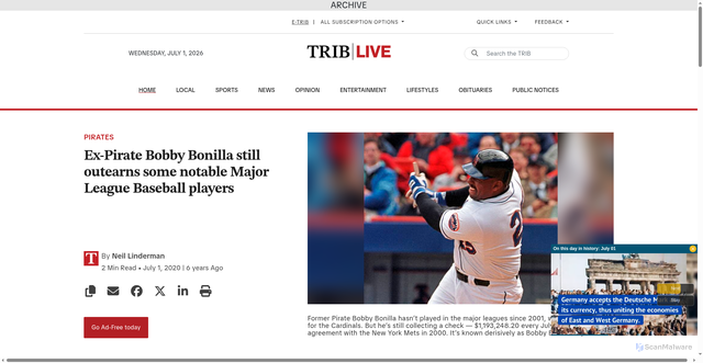 Security scan screenshot of https://archive.triblive.com/sports/ex-pirate-bobby-bonilla-still-outearns-some-notable-major-league-baseball-players/