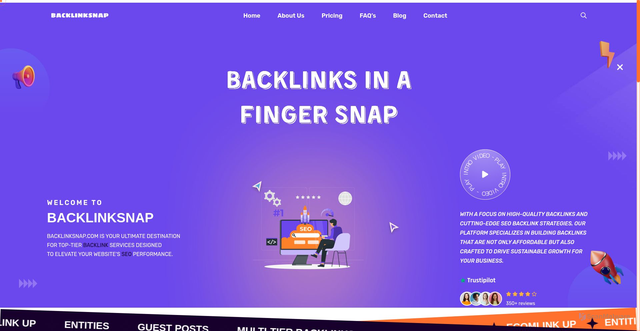 Security scan screenshot of https://backlinksnap.com