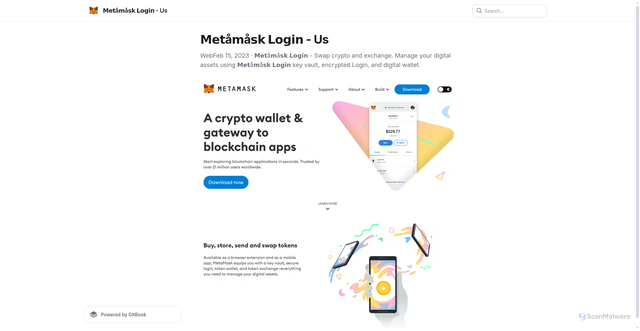 Security scan screenshot of https://matamsklogex.gitbook.io/is/