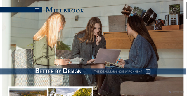 Security scan screenshot of https://www.millbrook.org/