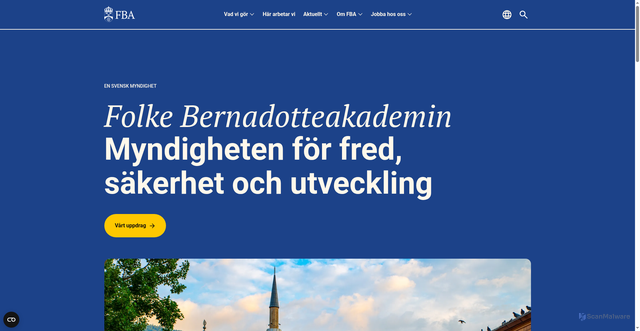 Security scan screenshot of https://www.fba.se
