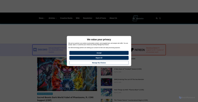 Security scan screenshot of https://ygorganization.com