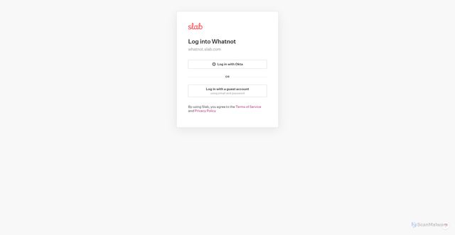 Security scan screenshot of https://whatnot.slab.com